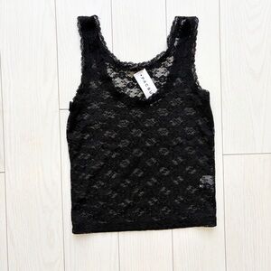 Brandy Melville black lace cami